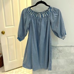 Trina Turk blue/white stripe dress size 6